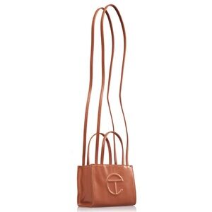 TELFAR TAN SMALL SHOPPING BAG